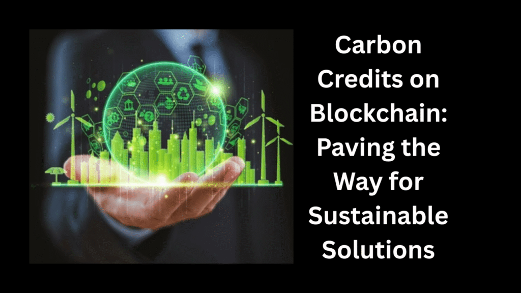 Carbon Credits on Blockchain Paving the Way for Sustainable Solutions
